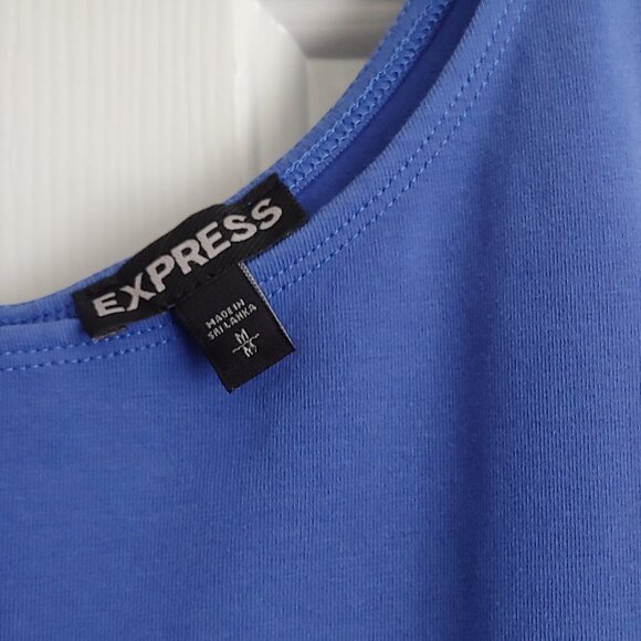 EXPRESS Violet Blue Peplum Tank Top – Size Medium - Picture 3 of 5
